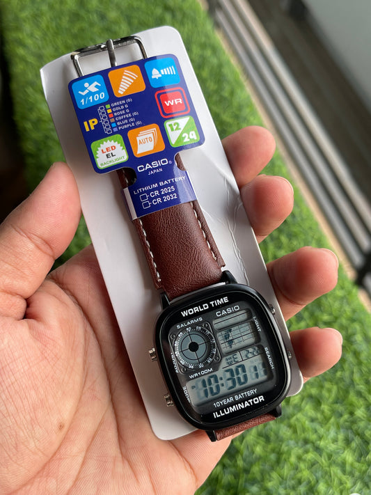 RC Casiio World Time Illuminator Digital Watch