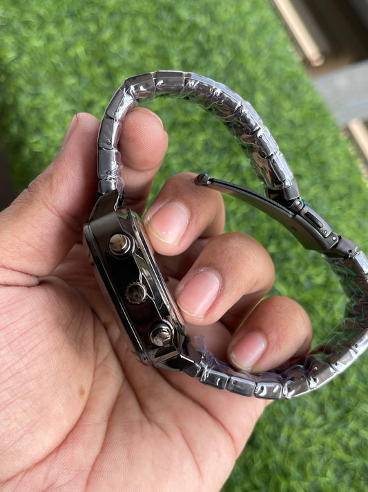 RC Fossiil Dual-Time Digital–Analog Watch – Black Edition