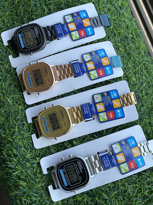 RC Casiio Classic Digital Watch – Silver Edition