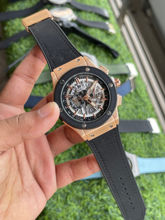RC Hublt Luxury Skeleton-Dial Sports Watch
