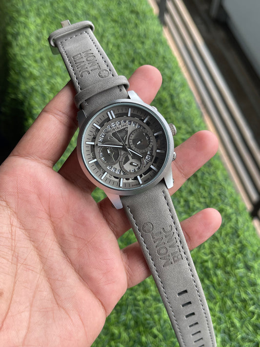 RC MB leather premium quality watch