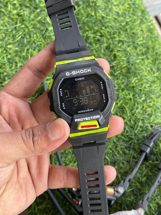 RC Casiio G-Shok Digital Sports Watch – Black & Neon Green Edition