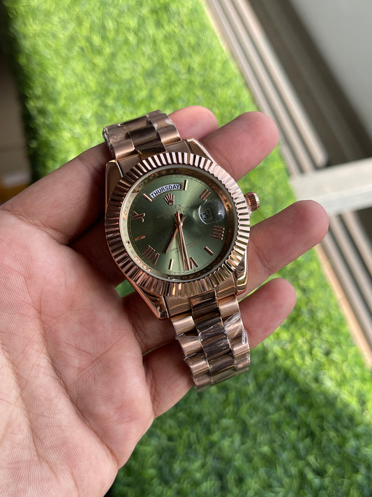 RC RLX Day-Date premium quality chain watch