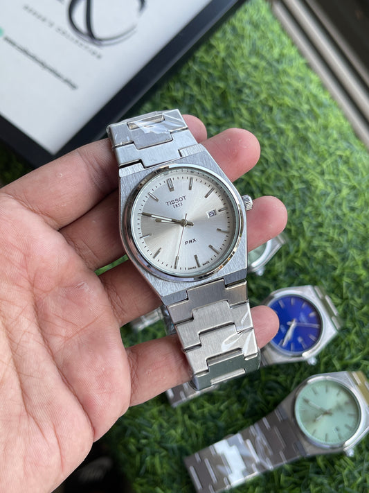 RC Tissot PRX Quartz – Silver Dial | Stainless Steel Bracelet