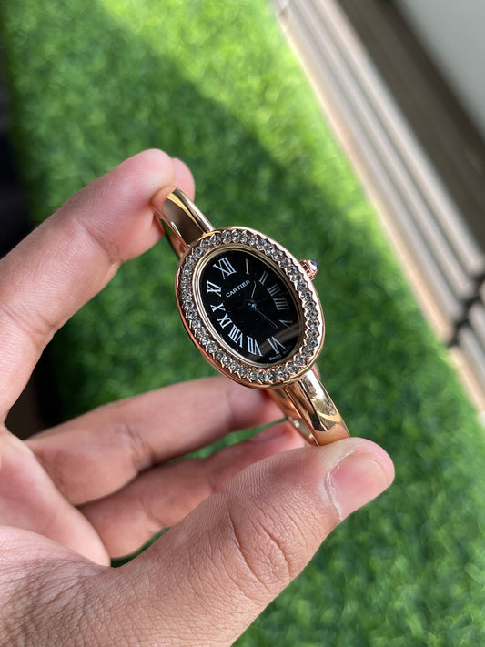 RC Carti*r Inspired Oval Dial Women’s Luxury Bracelet Watch