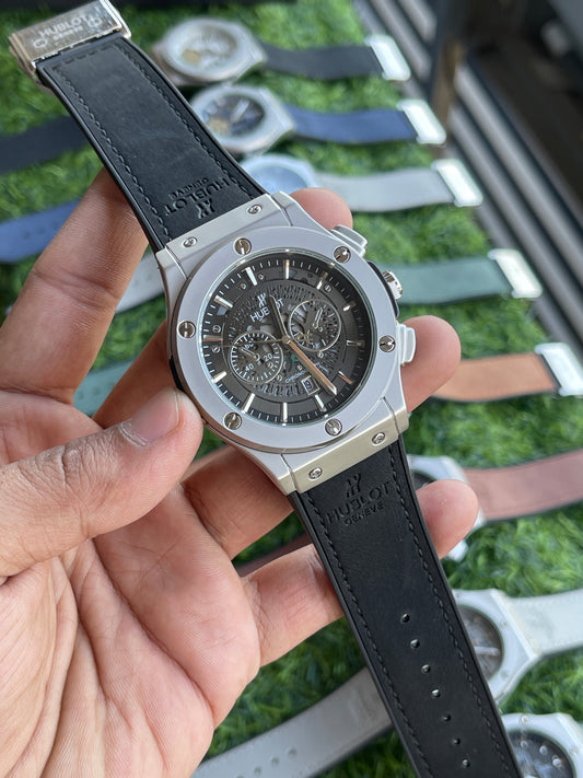 RC Hublt Skeleton Chronograph – Black Strap