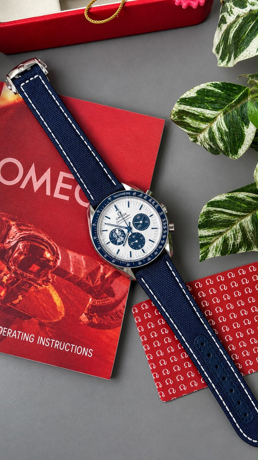 RC X Omegaa Speedmaster "Silver Snoopy Award" Edition as part of his luxury timepieces collection