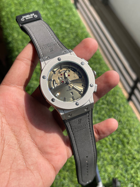 RC Hublt Luxury Skeleton-Dial Sports Watch