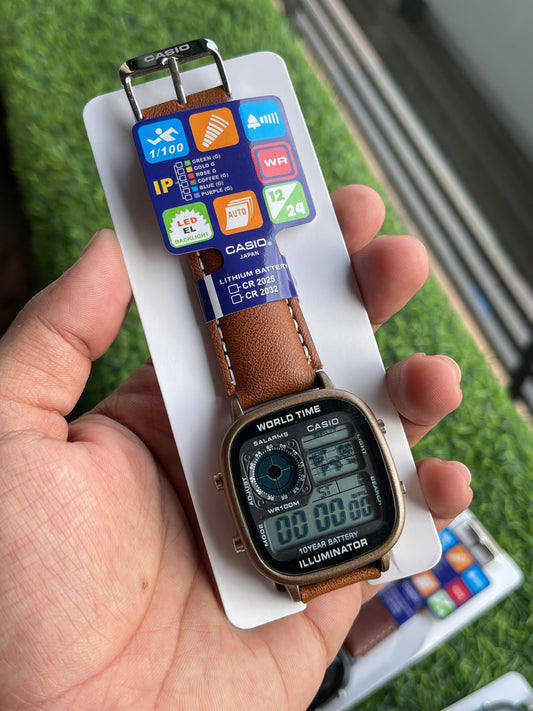 RC Casiio World Time Illuminator Digital Watch