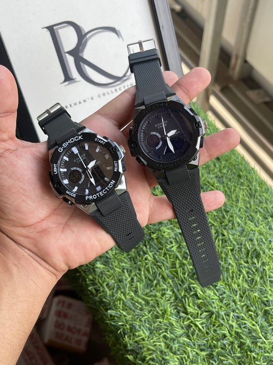 RC G-SHOK Style Analog-Digital Men’s Watch – Black Edition