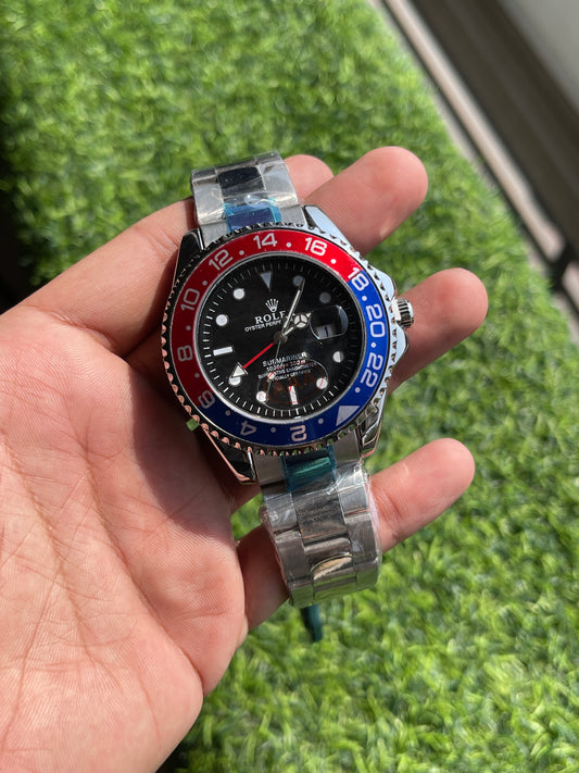 RC RLX Submariner – Custom “Pepsi” Red & Blue Bezel Edition