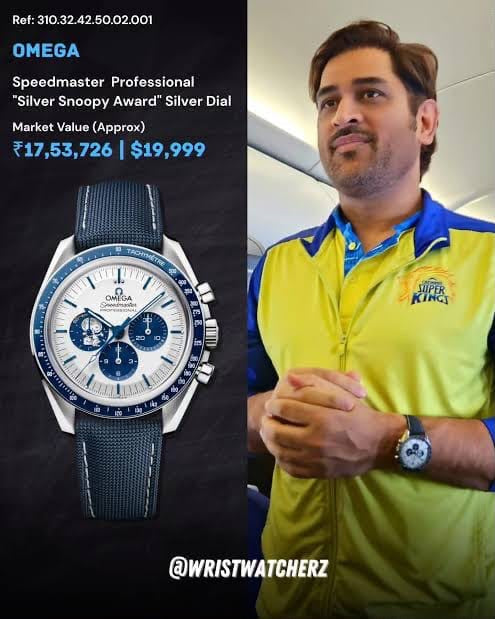 RC X Omegaa Speedmaster "Silver Snoopy Award" Edition as part of his luxury timepieces collection