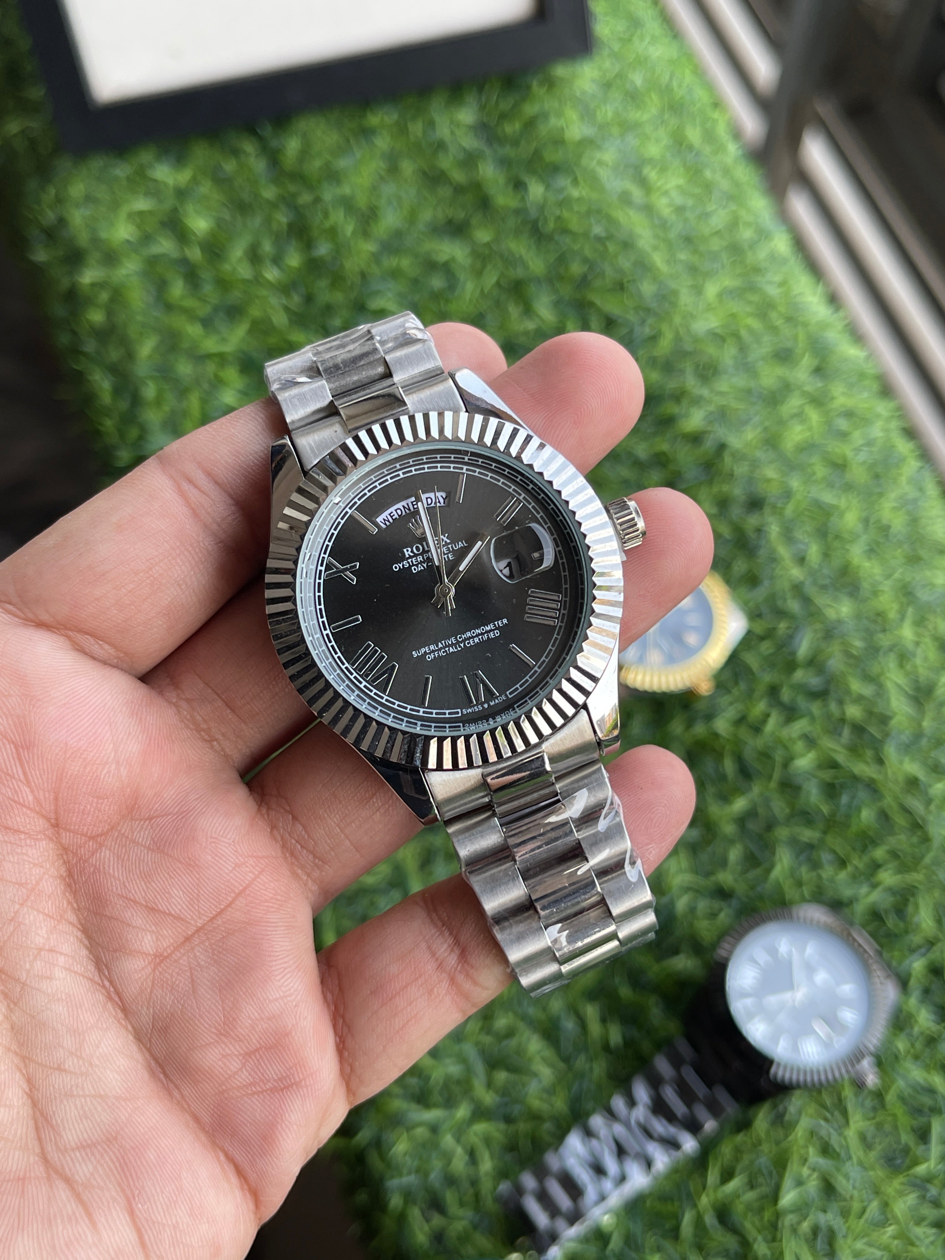 RC RLX Day-Date – Silver Edition – Rehan's Collection