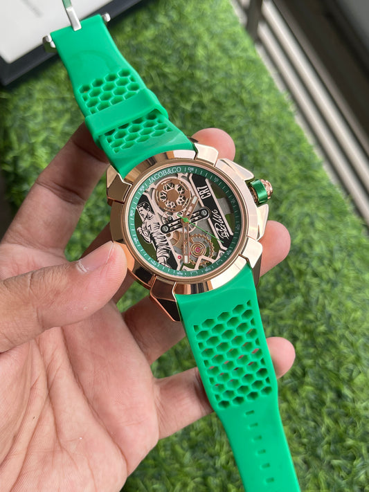 RC Jaacob & Co. Epic X CR7 Skeleton Edition (green-copper)