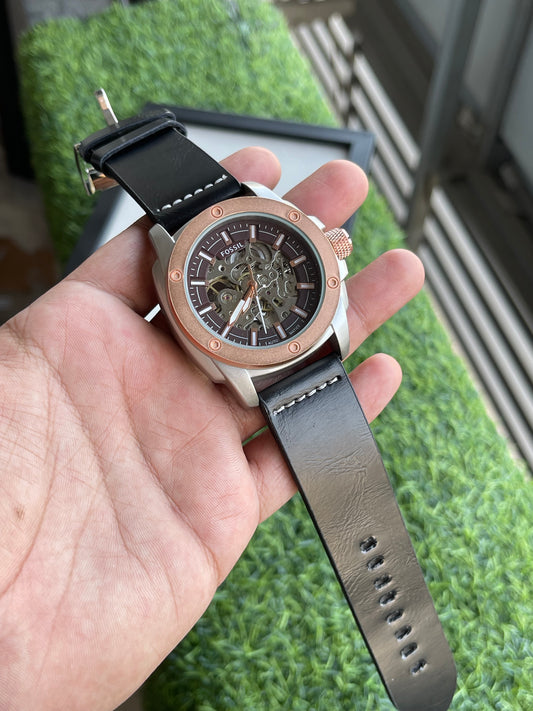 RC Fossiil Skeleton Automatic “Rose Steel” Edition