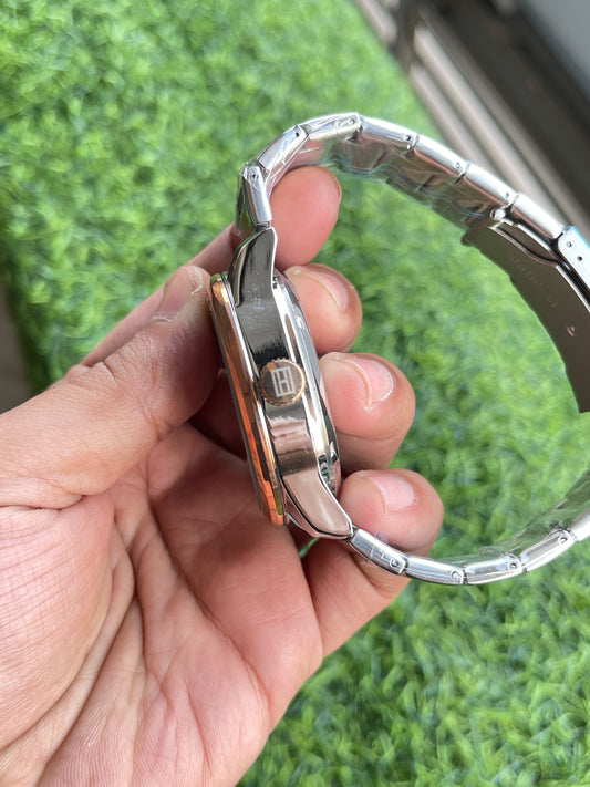 RC Tommy Automatic Skeleton Men’s Watch (Rose Gold & Black)