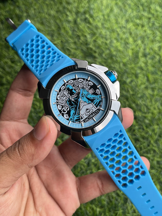RC X Jaacob & Co. Shivaa Edition – Blue Perforated Strap