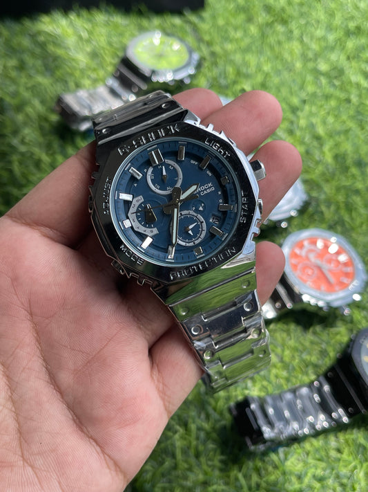RC X G-SHOK Royal Steel Chronograph (dark blue dial)