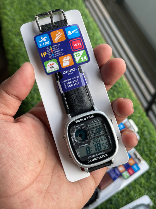 RC Casiio World Time Illuminator Digital Watch