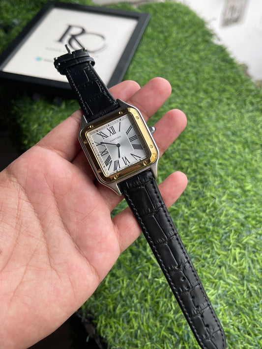 RC X Cartiier Santos-Style Square Luxury Watch