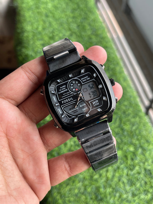 RC Fossiil Digital + Analog premium quality chain watch