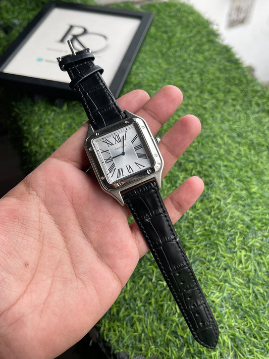 RC X Cartiier Santos-Style Square Luxury Watch