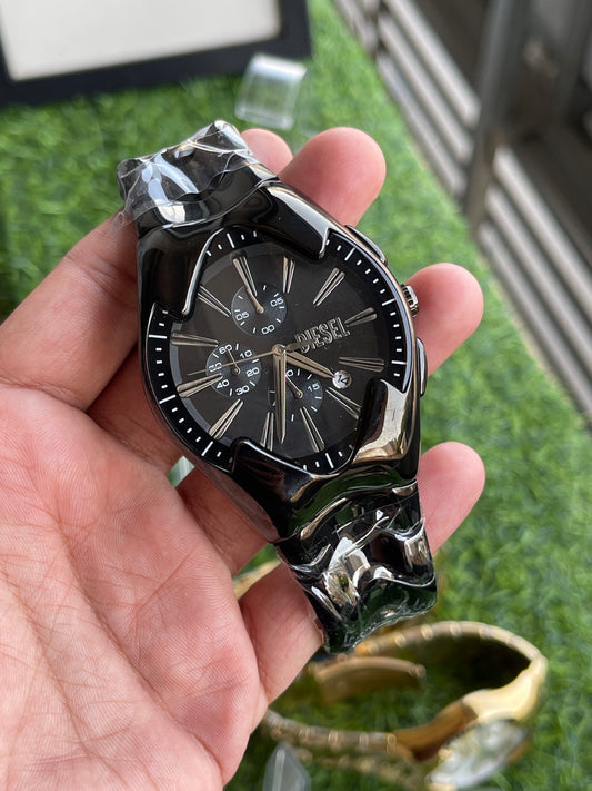 RC Diiesel Gloss Black Designer Watch