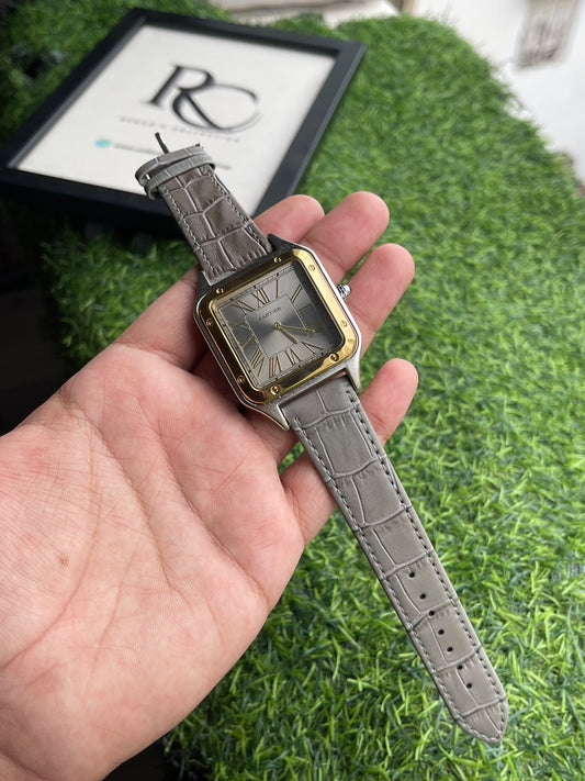 RC X Cartiier Santos-Style Square Luxury Watch
