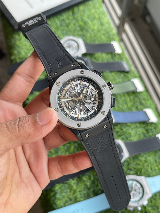 RC Hublt Luxury Skeleton-Dial Sports Watch