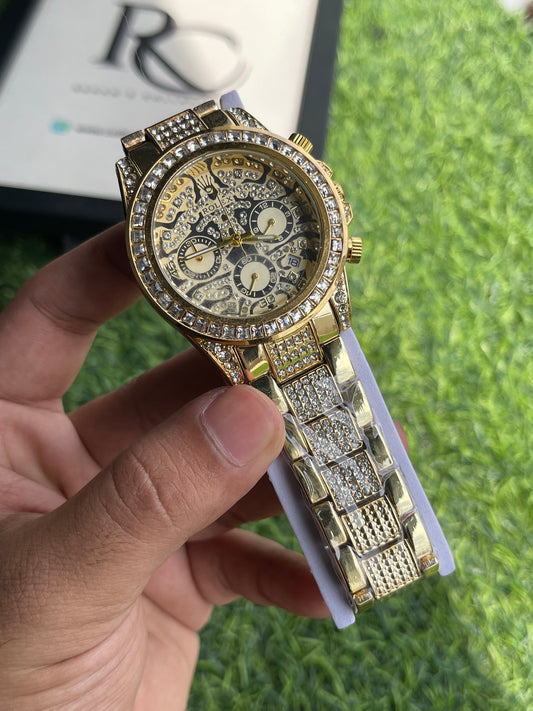 RC X RLX Tiger Edition – Diamond Chronograph (Gold)