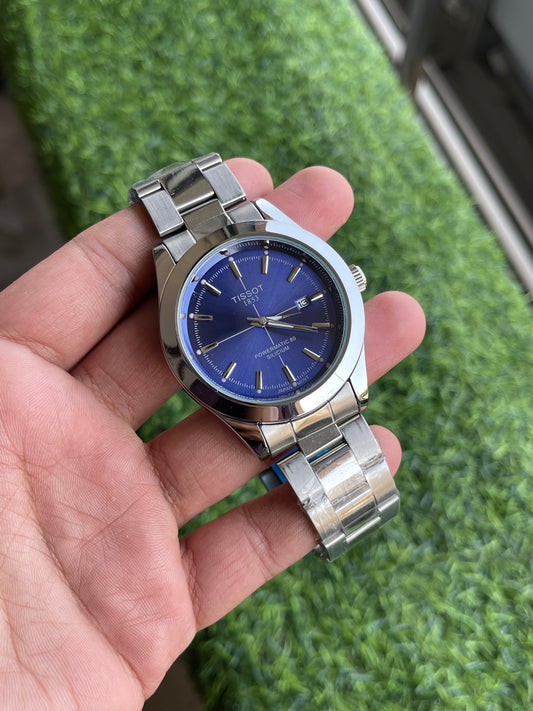 RC Tisst Classic Blue Steel Elegant Watch