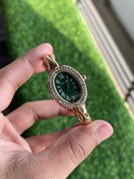 RC Carti*r Inspired Oval Dial Women’s Luxury Bracelet Watch