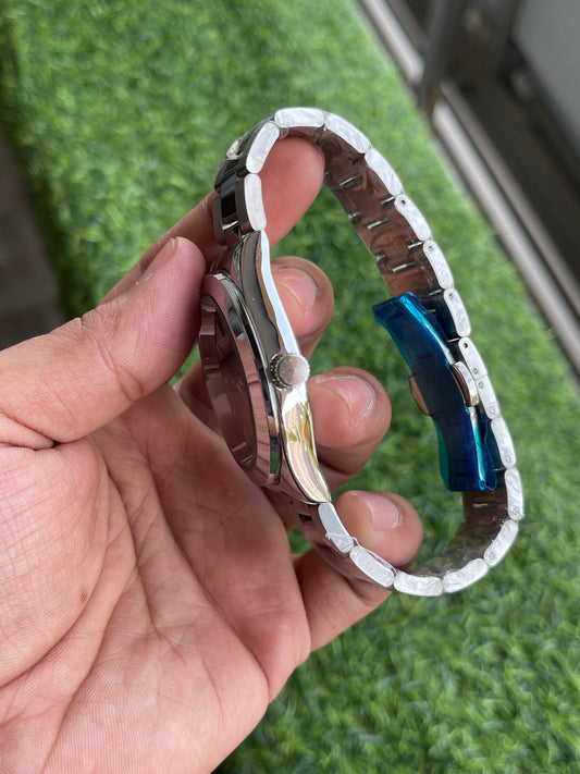 RC Tisst Classic Blue Steel Elegant Watch