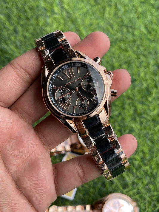 RC Miichael Kors Classic Chronograph – Rose Gold & Black Ceramic