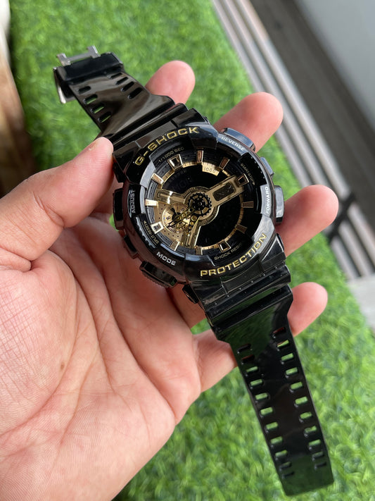 Casiio G-Shok Analog-Digital Men’s Watch – Black & Gold Edition