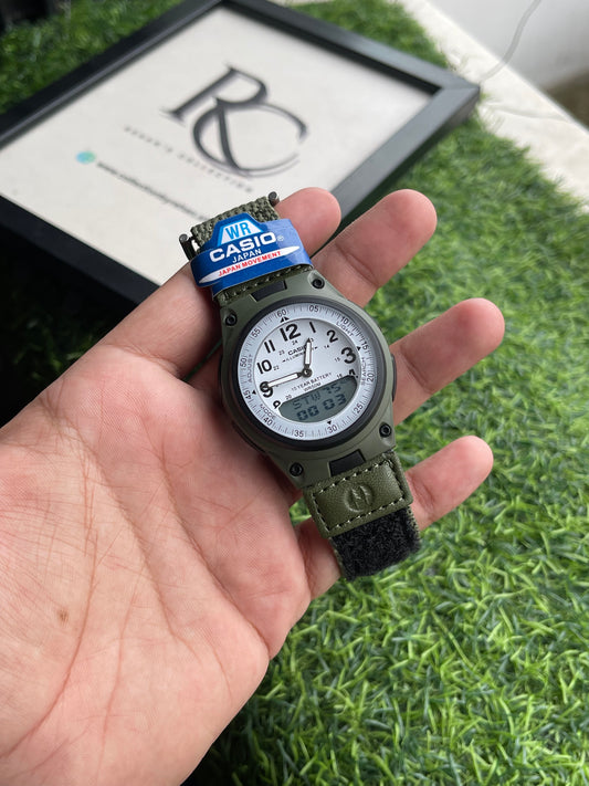 RC X Casiio Forester AW-80 Ana-Digi Olive Green Outdoor Edition