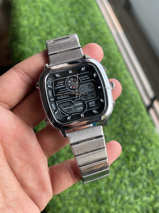 RC Fossiil Digital + Analog premium quality chain watch