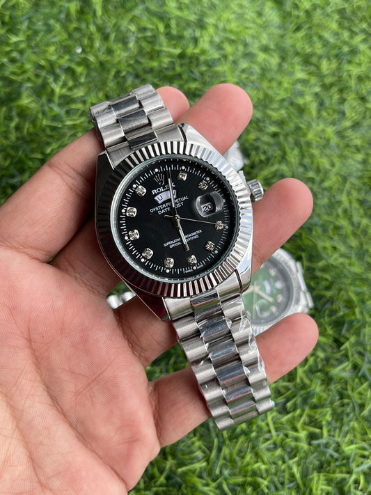 RC X RLX Datejust Diamond Edition (Black dial)