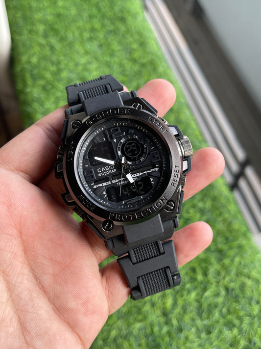 RC Casiio G-Shok Black Analog-Digital Watch