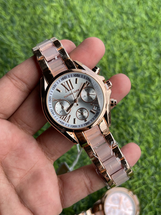 RC Miichael Kors Classic Chronograph – Rose Gold & Blush Ceramic