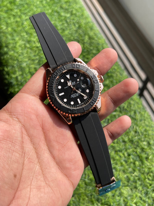 RC RLX Oyster Perpetual Date – Black & Rose Gold Sport Edition