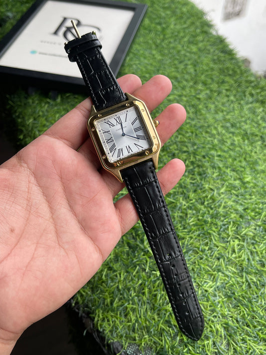 RC X Cartiier Santos-Style Square Luxury Watch