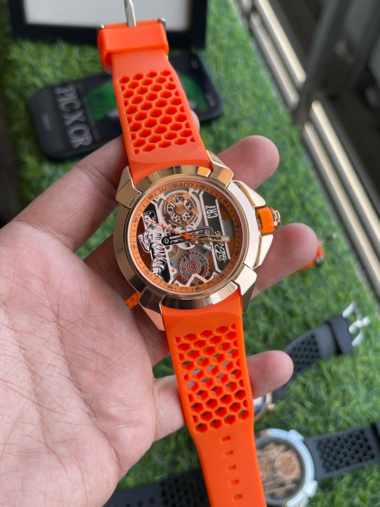 RC Jaacob & Co. Epic X CR7 Skeleton Edition (rose gold - orange)