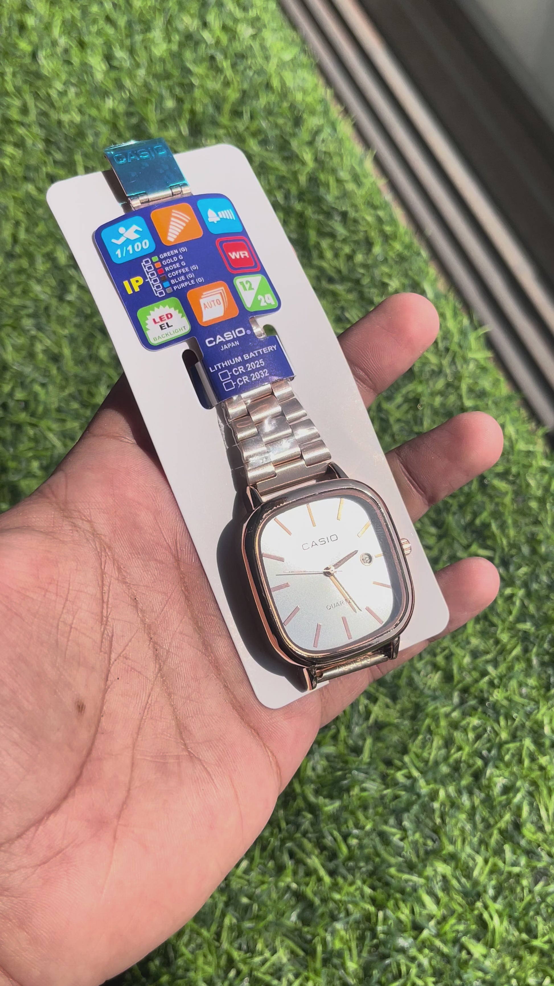 RC Casiio Classic Copper with white Dial Quartz Watch