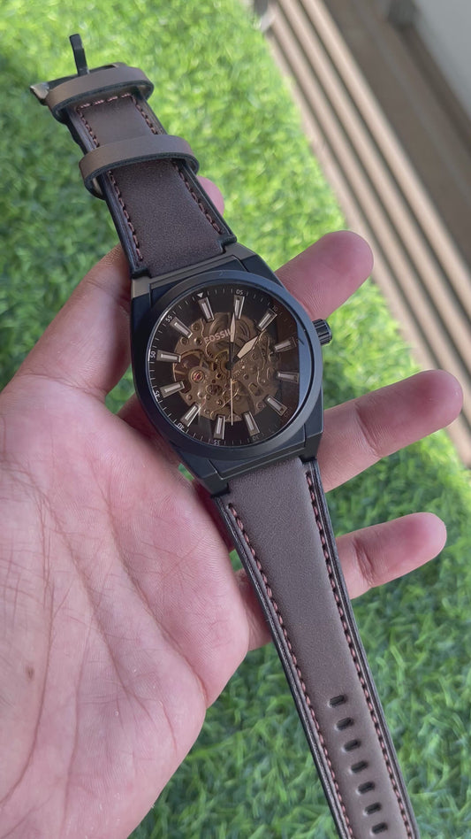 RC Foss*l Automatic leather LUXURY PREMIUM WATCH