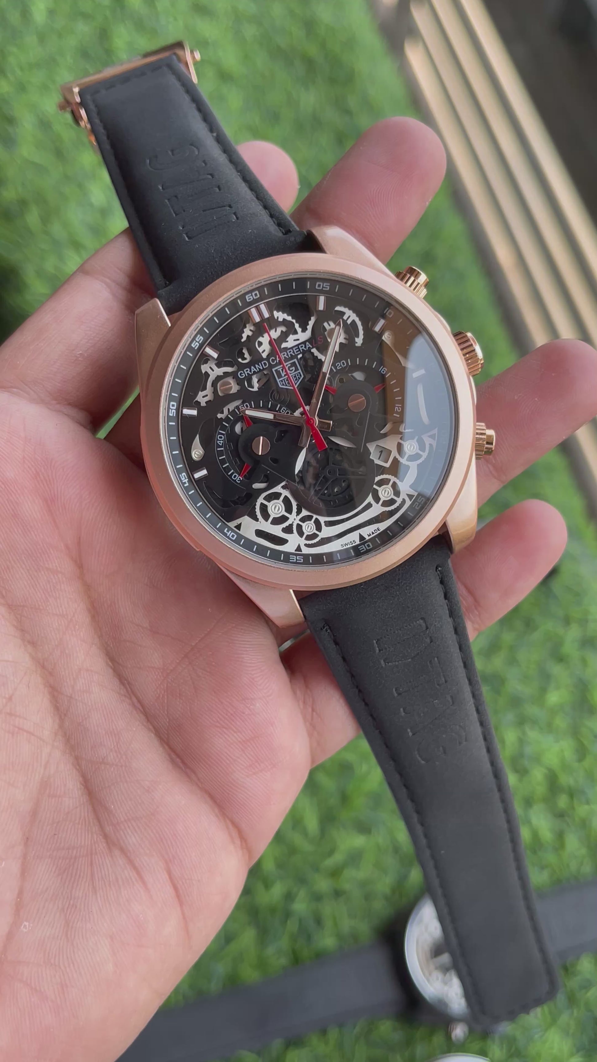 RC TAG CR-7 leather premium watch