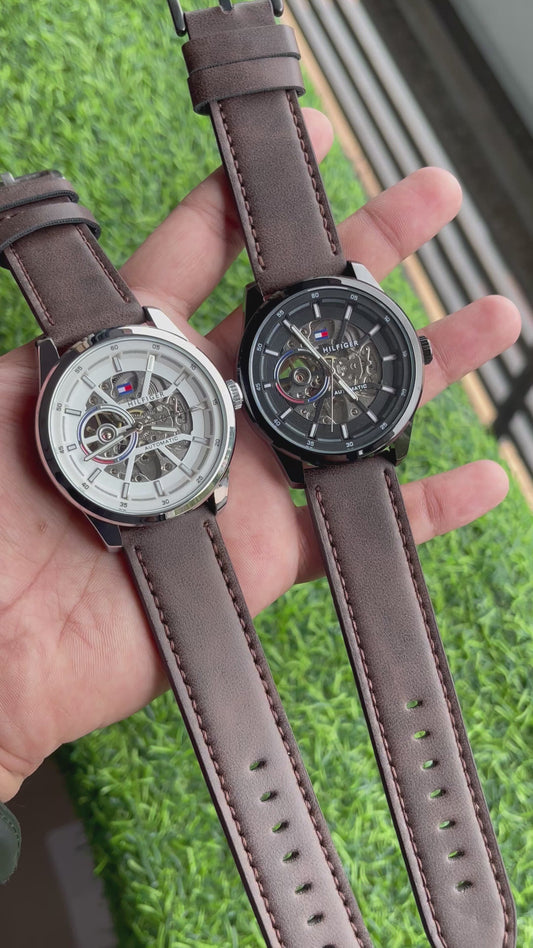 RC Tommy Automatic leather premium watch