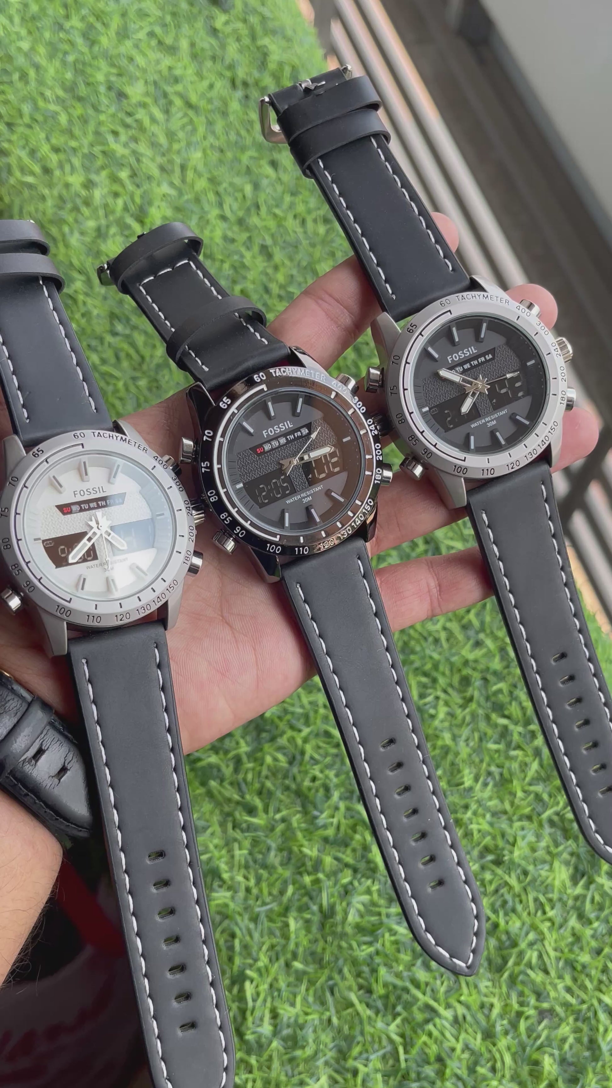 RC Fossiil Digital + Analog premium watch