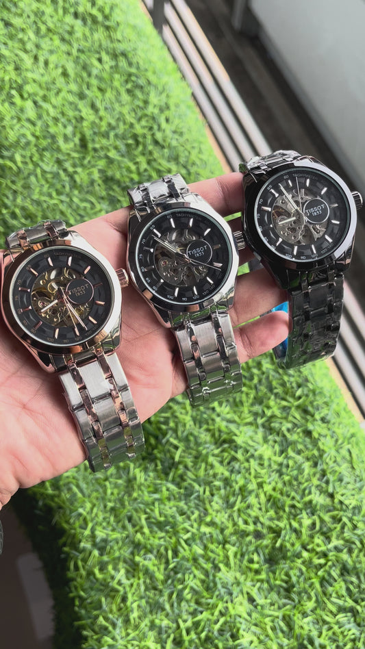 RC Tiissot Skeleton Automatic Watch