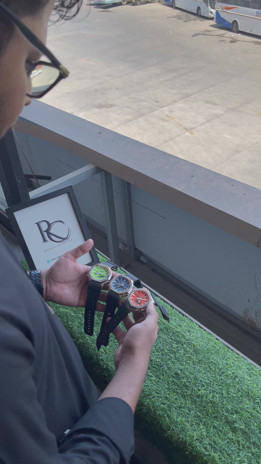 RC Casiio G-Shok GM-2100 Metal Fusion Analog-Digital Series (orange dial)